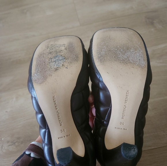 Bottega Veneta dark brown leather heel pump - Picture 7 of 7